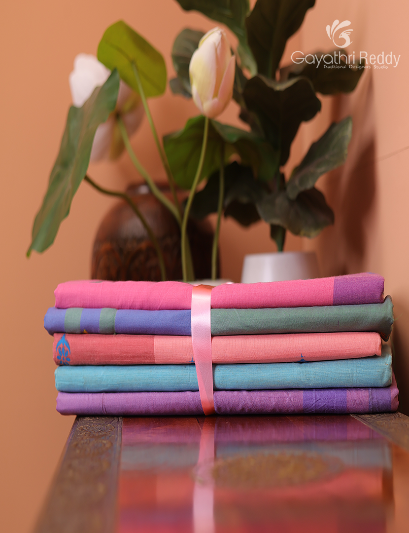 Silk Cotton Sarees Combo ( Set of 5 )