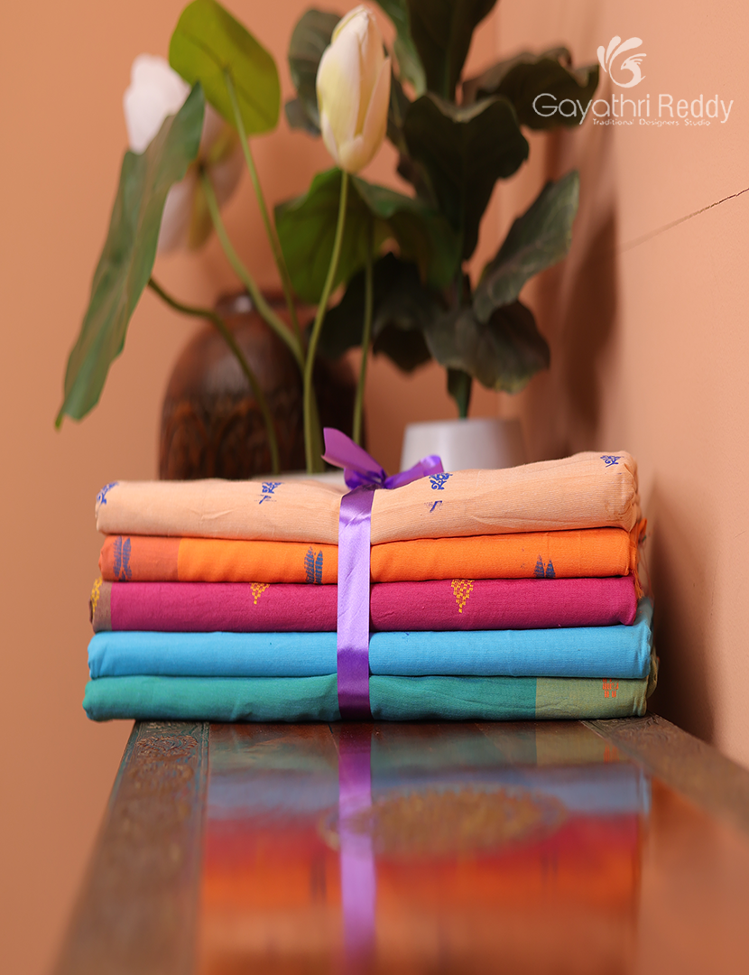 Silk Cotton Sarees Combo ( Set of 5 )