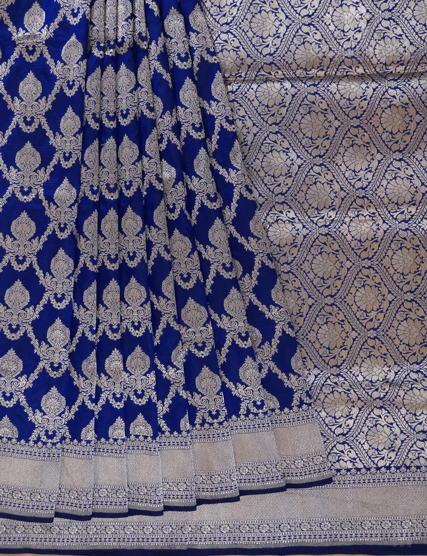 PURE BANARAS KATAN SILK JAAL-BP1024