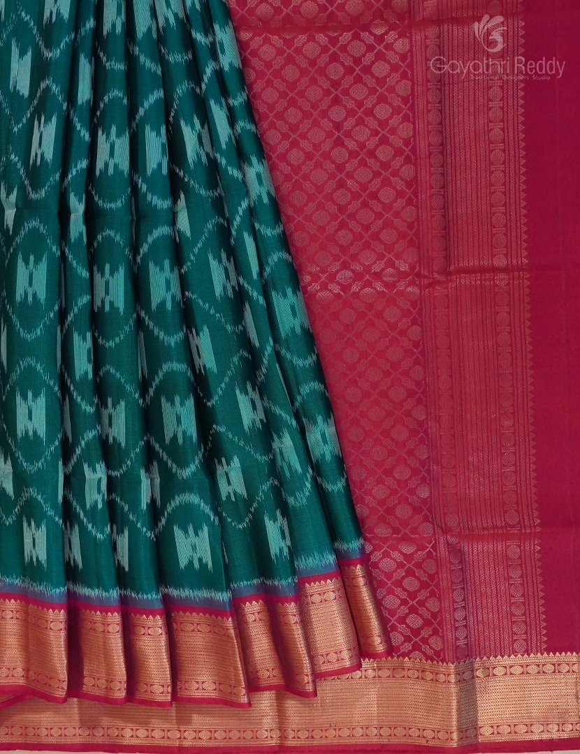 PURE KANCHI IKKAT PATTU-IP645