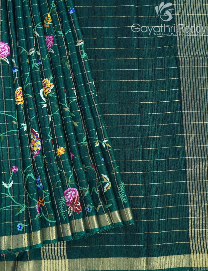 KHADI SILK WORK SAREE-KSW8