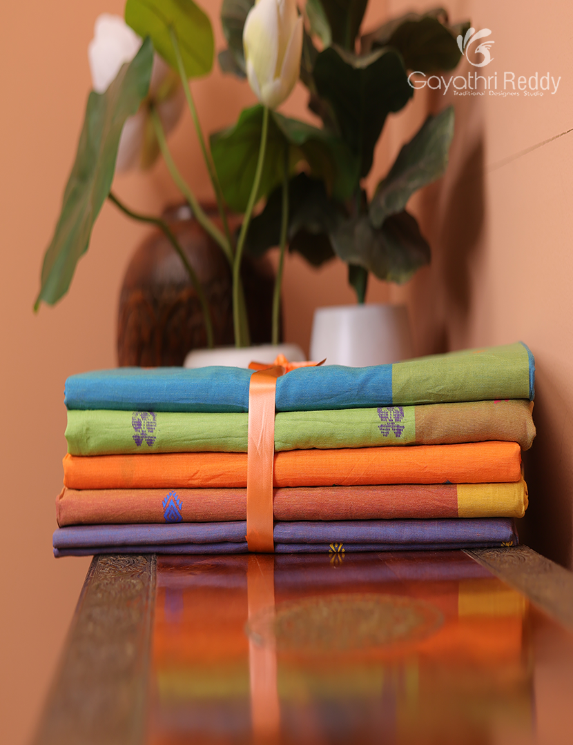 Silk Cotton Sarees Combo ( Set of 5 )
