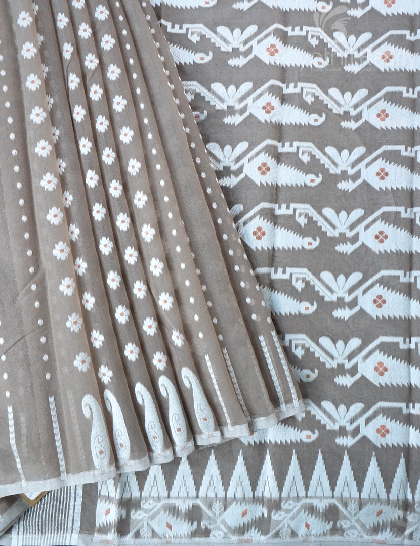 JAMDANI COTTON(WITHOUT BLOUSE)-JMC540