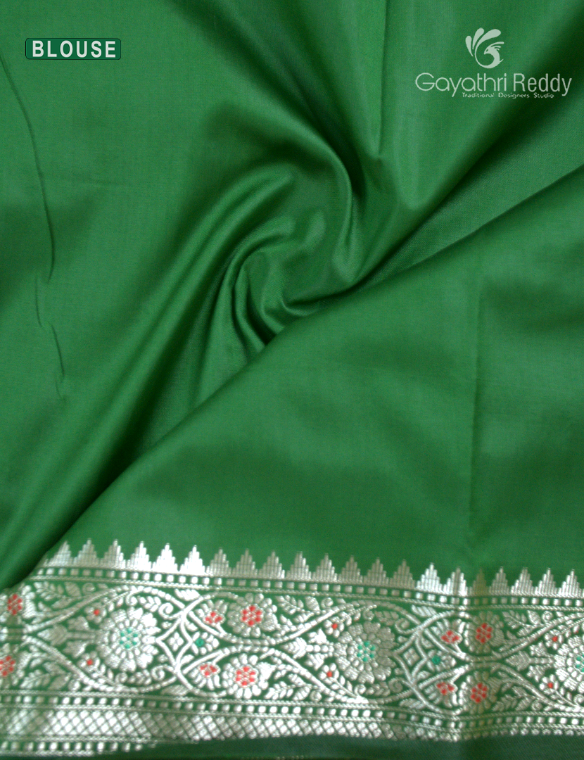 Semi Banaras Katan Silk Saree in Yellow