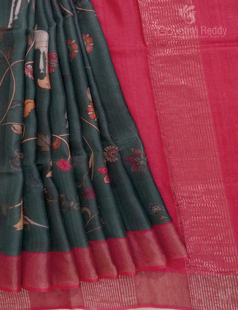 PURE DESI TUSSAR ORGANIC PRINTED-TS1078