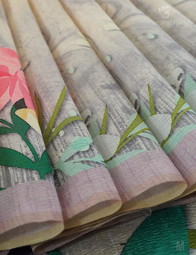 WRINKLE ORGANZA SAREE-OP579