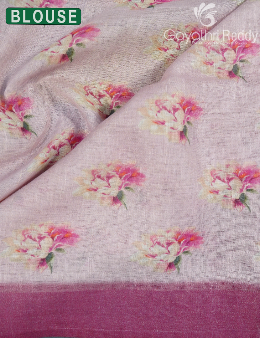 PURE LINEN SAREE-L1434