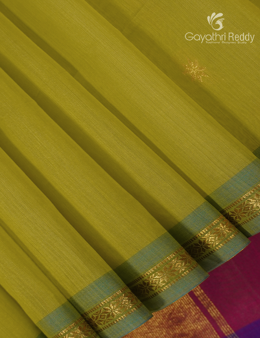 Sico Saree in Lime Green and Rose Pink