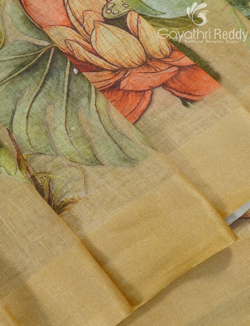 PURE LINEN SAREE-L1444