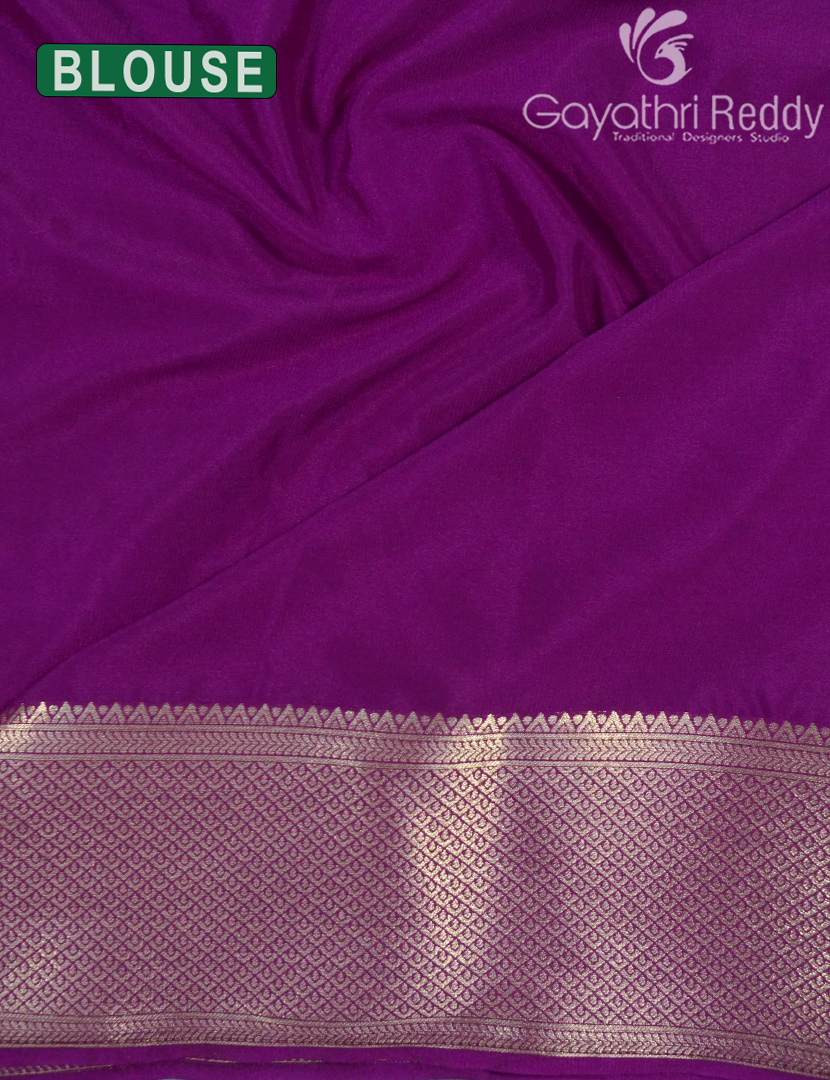 SEMI MYSORE CREPE SAREE-SMC308