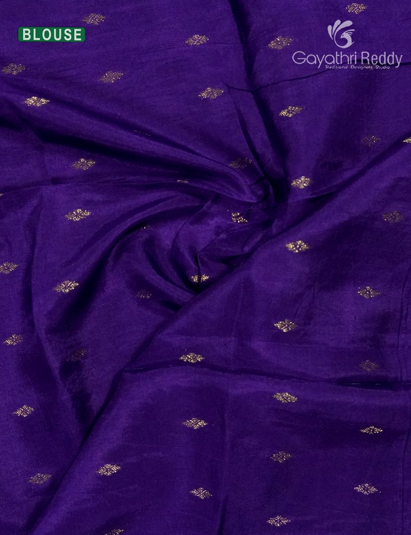Semi Mysore Crepe Saree in Mauve
