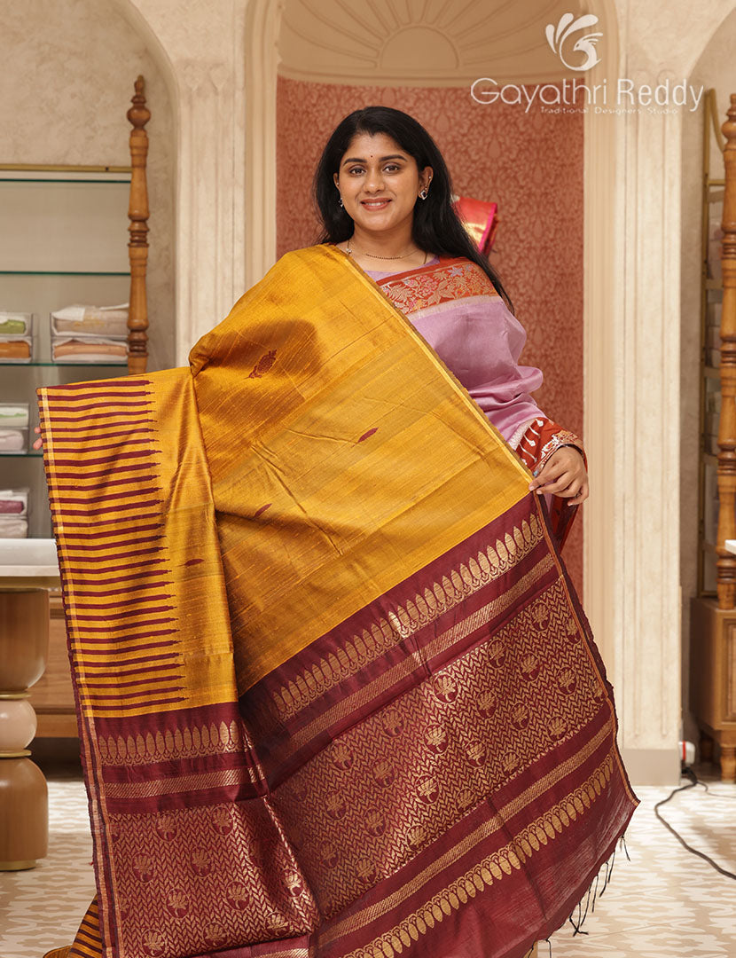 PURE KHADI PATTU SAREE-KHP1304