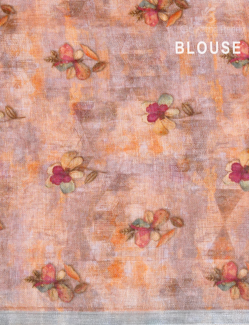 PURE LINEN SAREE-L1302