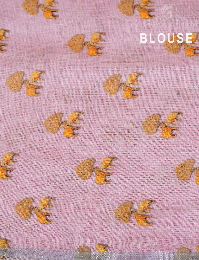 PURE LINEN SAREE-L1316