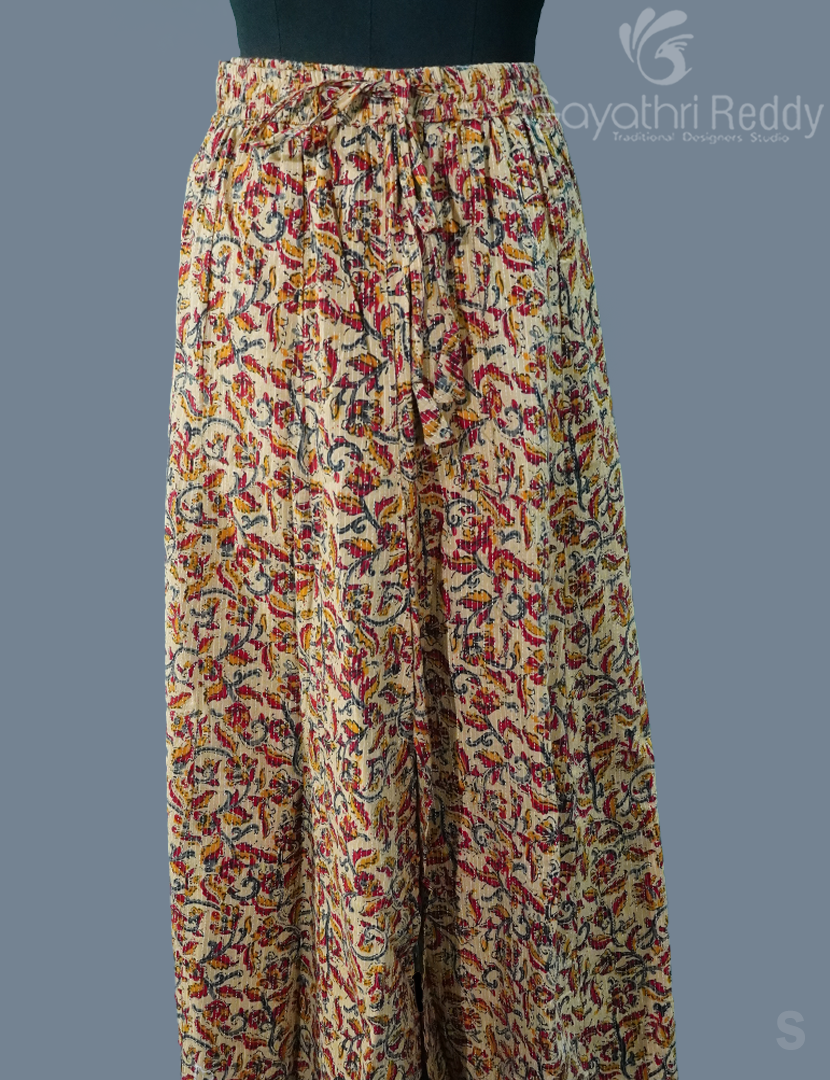 KALAMKARI COTTON PLAZZO-PKC3