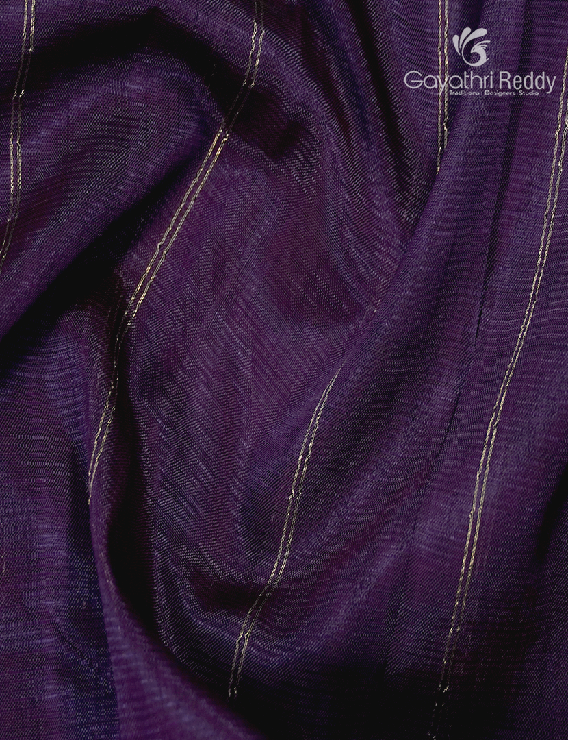 Pure Mangalagiri Langa Voni Set in Deep Purple