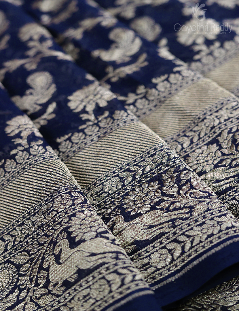 PURE BANARAS GEORGETTE KADDI-BG640