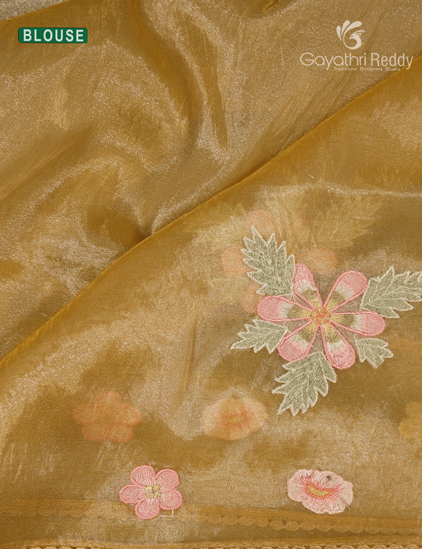 Organza Fancy Saree-FO1076