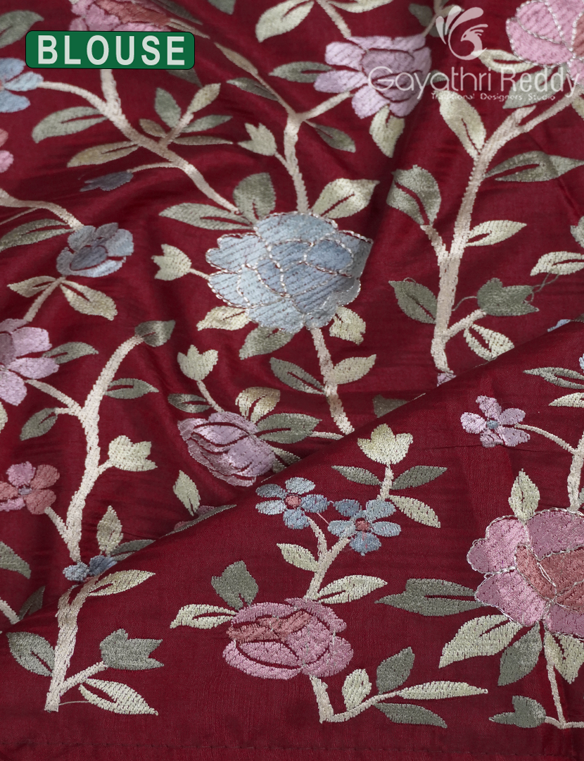 DUPION SILK FANCY SAREE -DSF15
