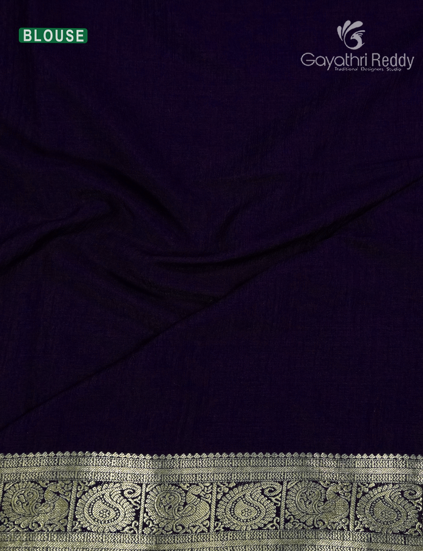 Semi Tussar Saree in Black
