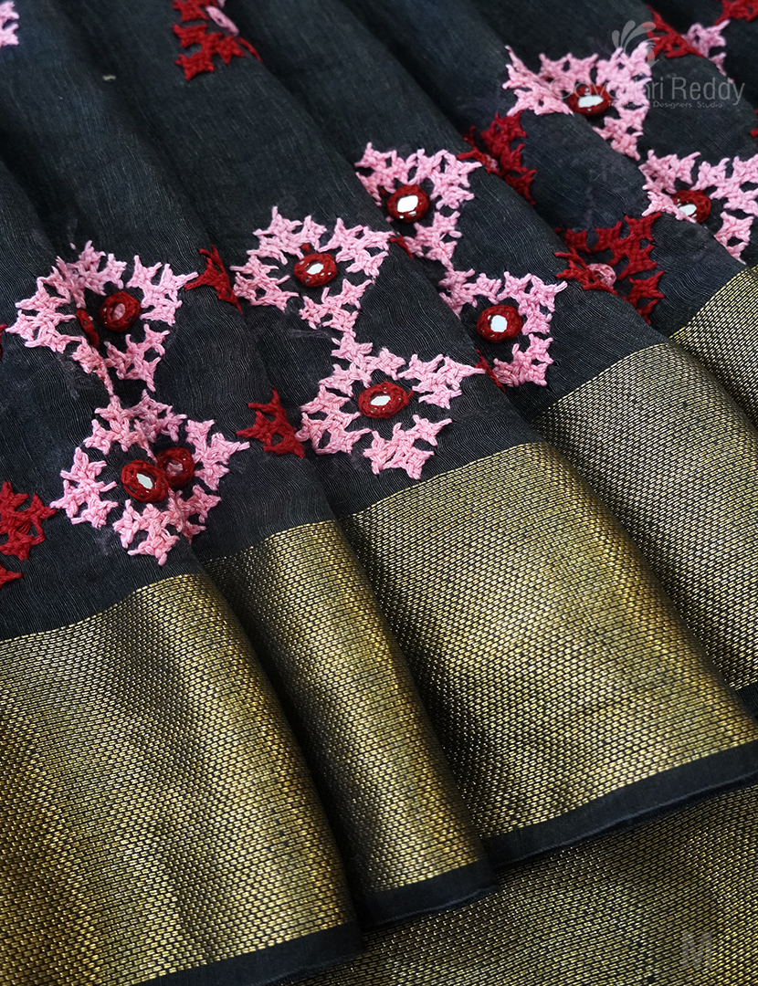 PURE LINEN HAND WORK-LH365