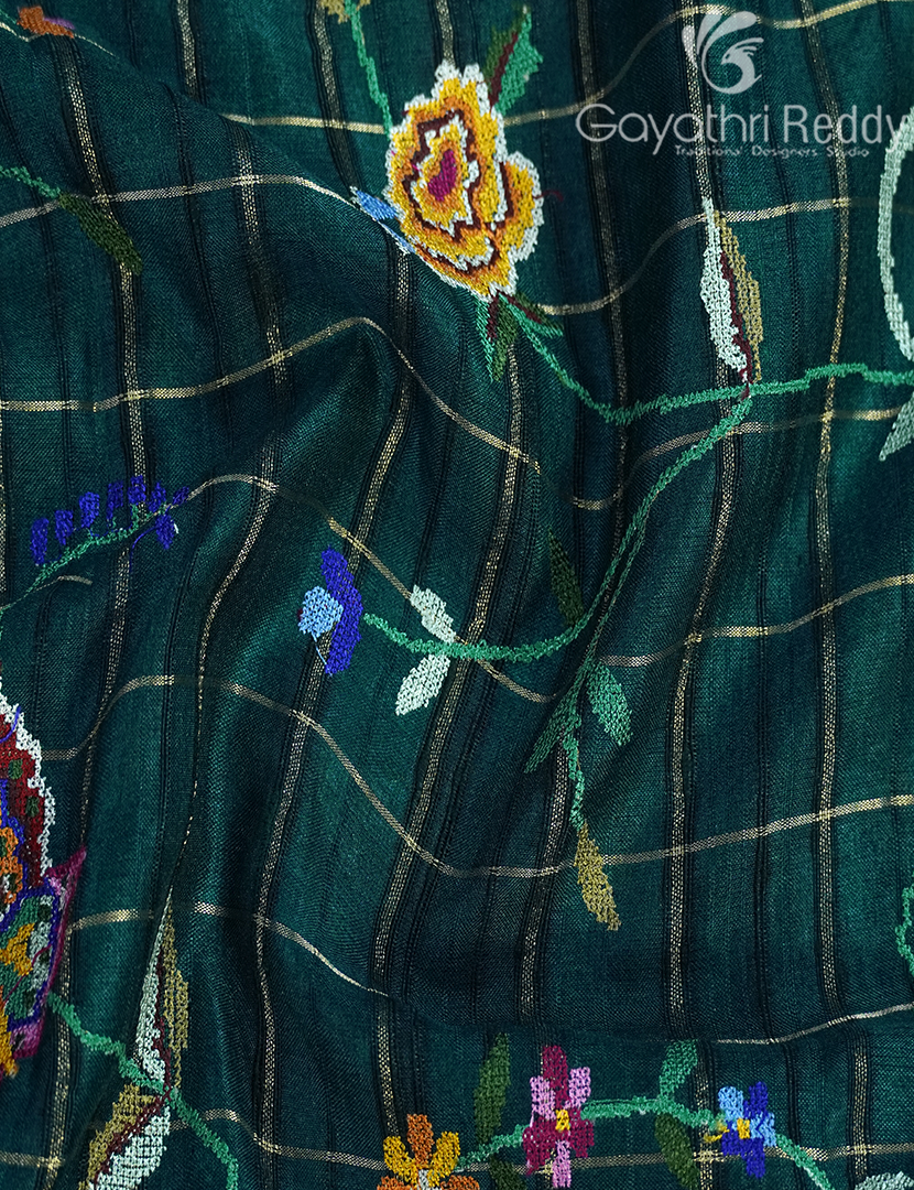 KHADI SILK WORK SAREE-KSW8