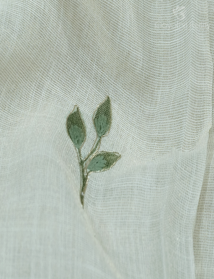 PURE LINEN SAREE-L1354