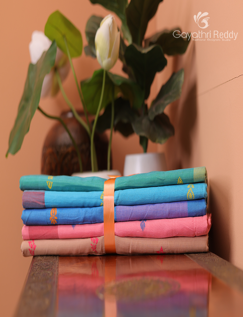 Silk Cotton Sarees Combo ( Set of 5 )
