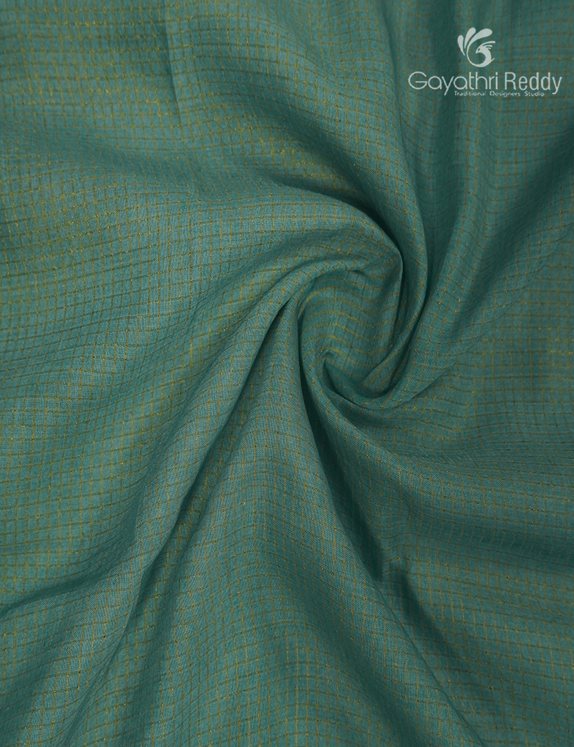 Pure Munga Silk Saree in Teal Green