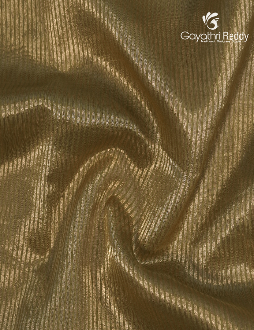 Pure Tissue Saree in Deep Mehendi Green