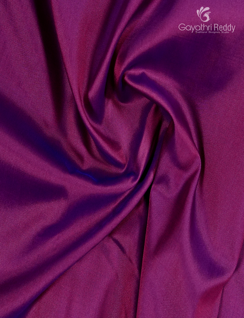 Semi Kanchipuran Silk Saree in Magenta Pink and Rama Blue