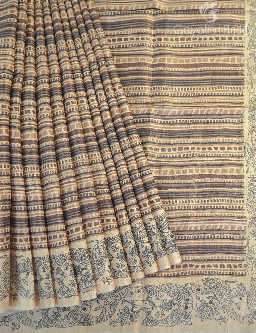 PURE DESI TUSSAR SILK-TS1533