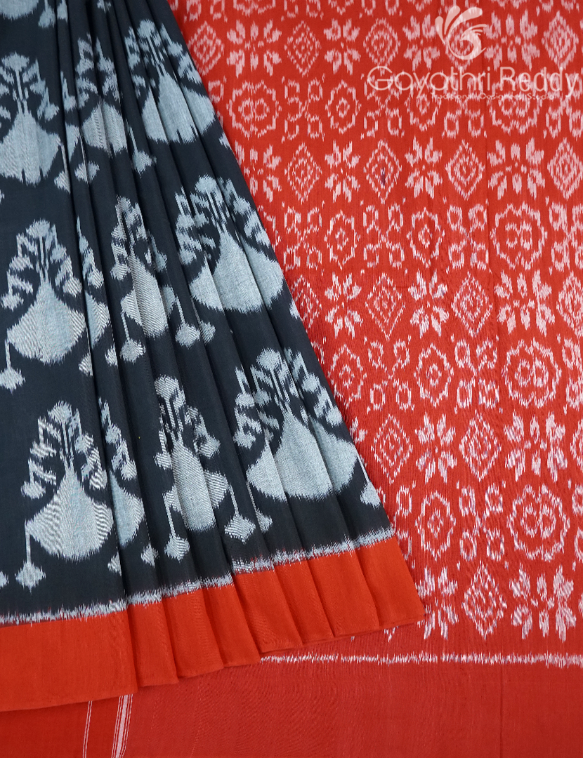 PURE IKKAT COTTON (H.L) SAREE-IKC1052