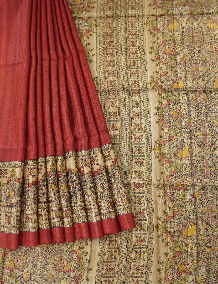 PURE DESI TUSSAR SILK-TS1363