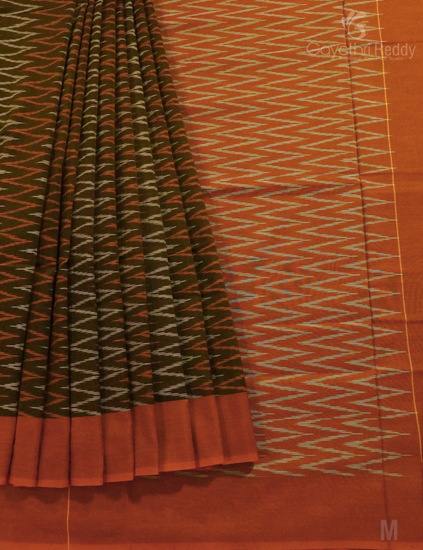 PURE IKKAT COTTON (WITHOUT BLOUSE)-IKC1006