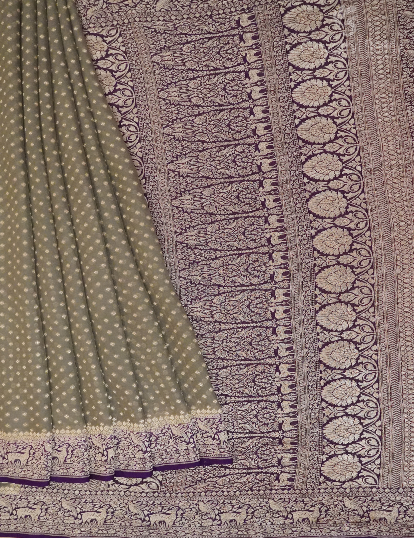 PURE BANARAS GEORGETTE KADDI-BG626