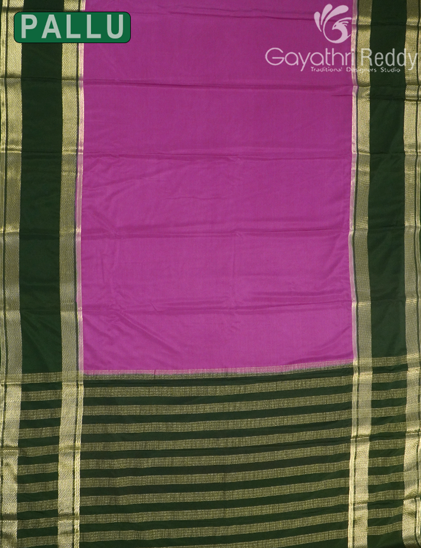 SEMI MYSORE CRAPE SAREE-SMC356