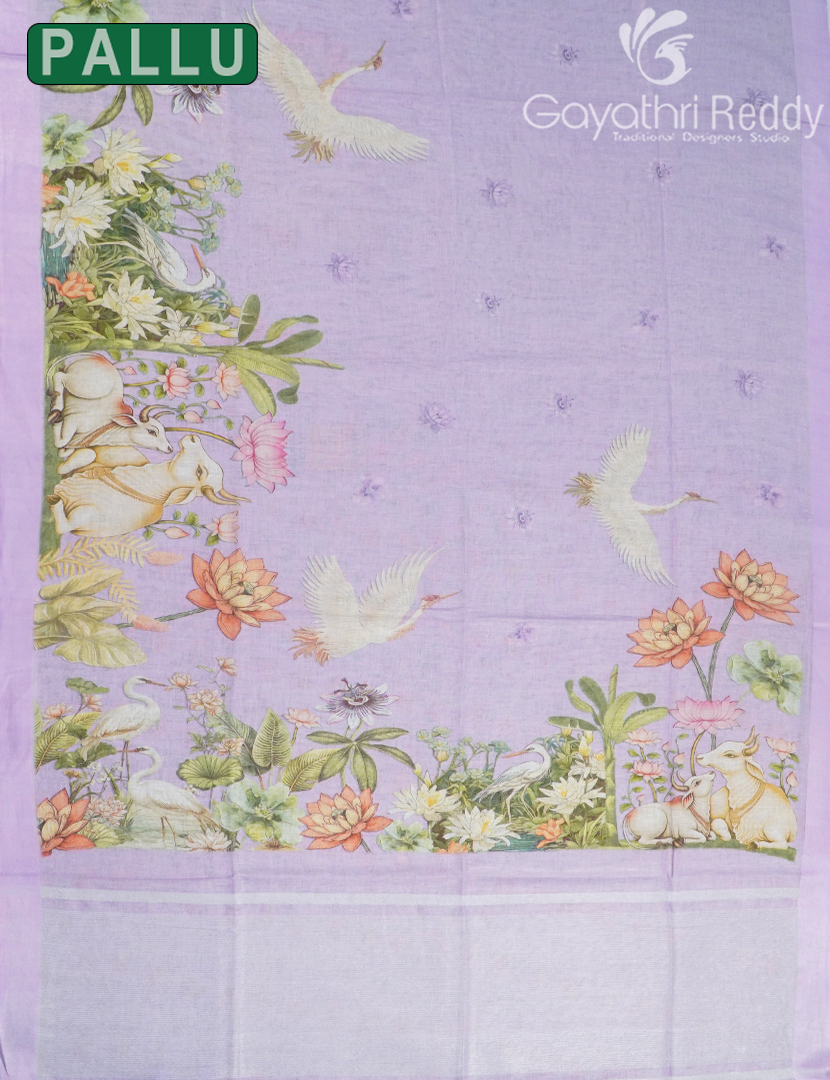 PURE LINEN SAREE-L1445