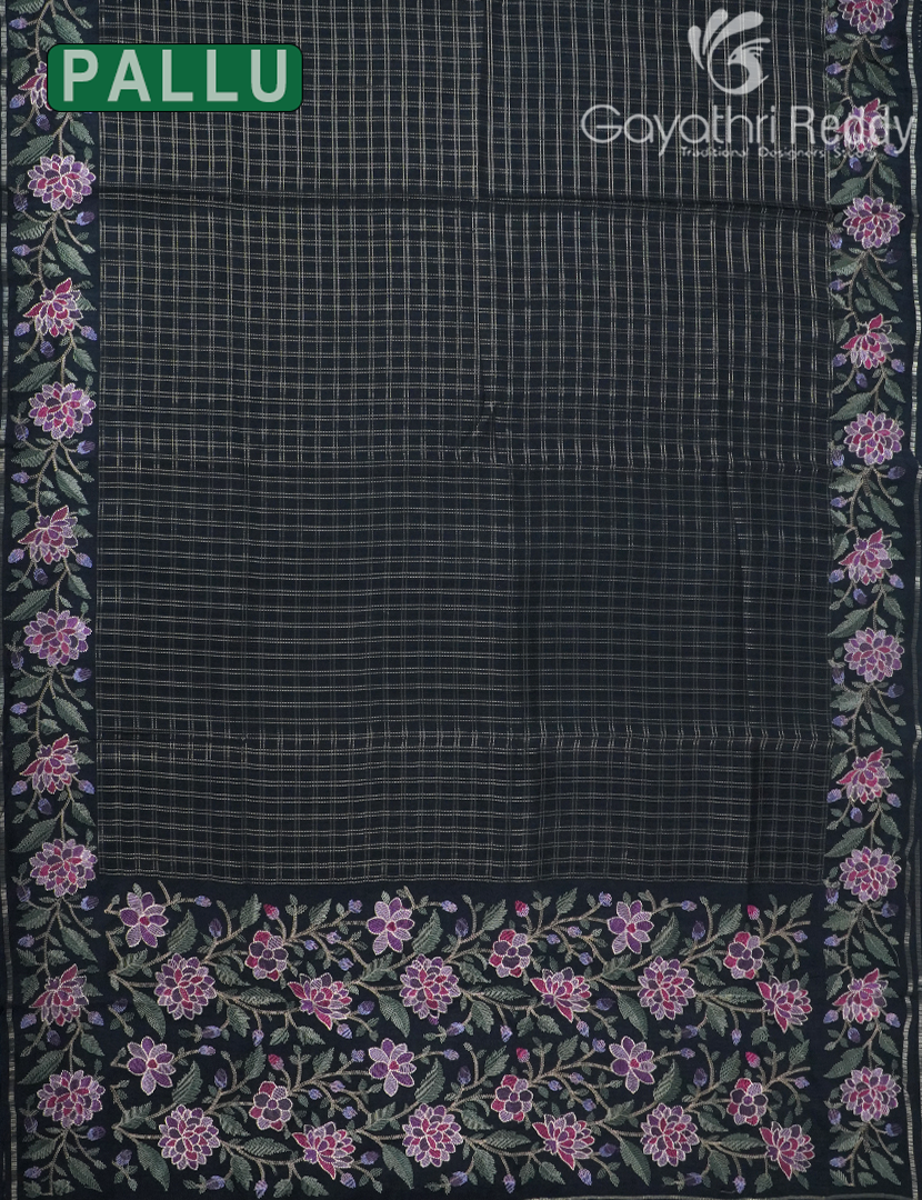 KHADI SILK WORK SAREE-KSW78