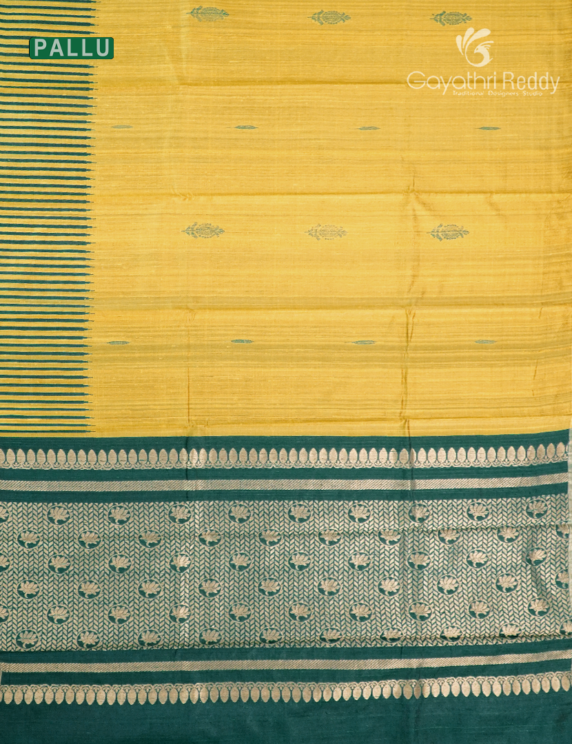 Pure Khadi Pattu Sarees in Sunshine Yellow