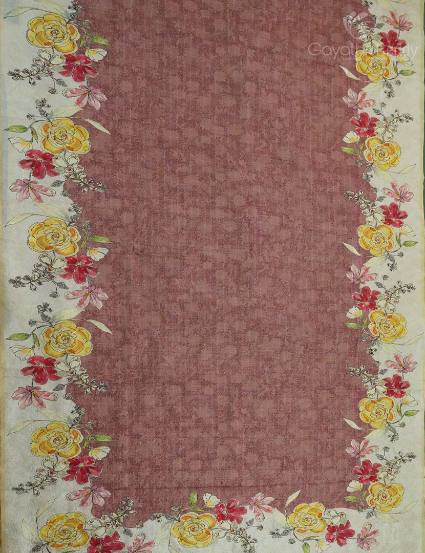 WRINKLE ORGANZA SAREE-OP580