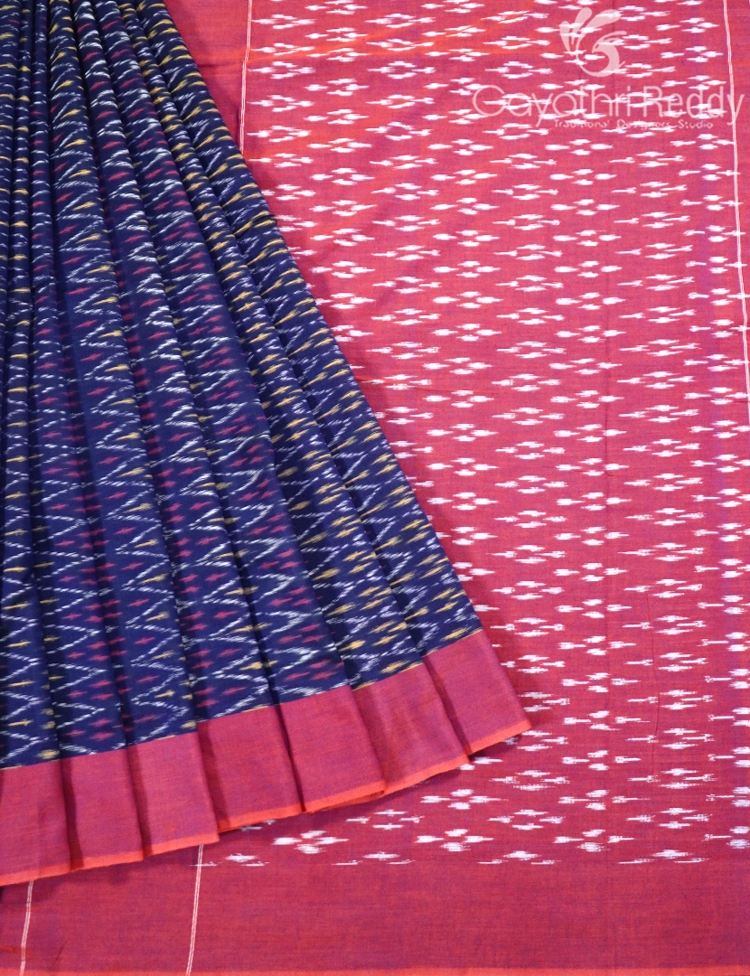 PURE IKKAT COTTON SAREE-IKC1130