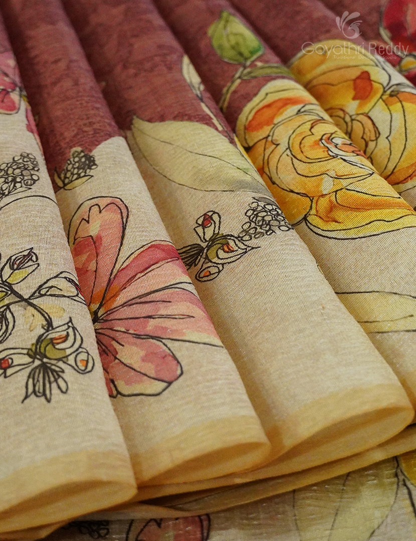 WRINKLE ORGANZA SAREE-OP580