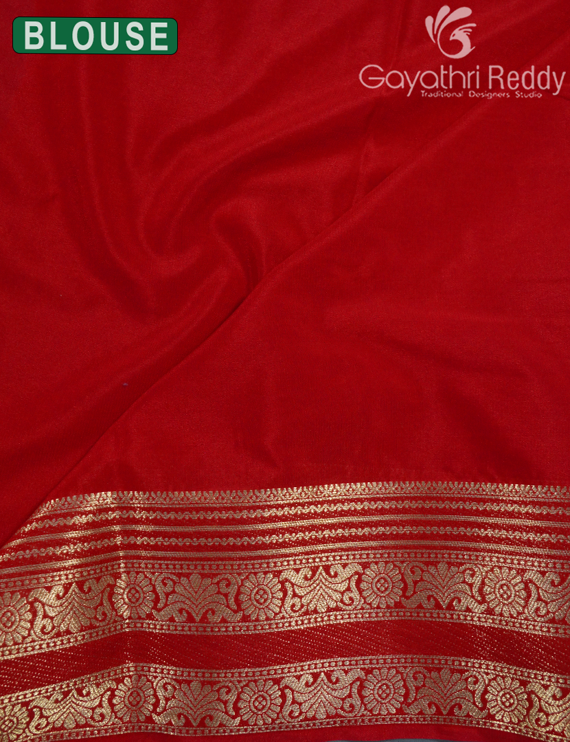 SEMI MYSORE CREPE SAREE-SMC366