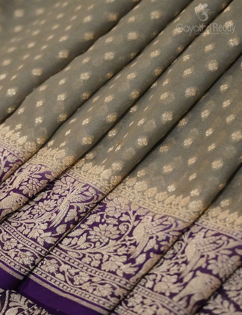 PURE BANARAS GEORGETTE KADDI-BG626