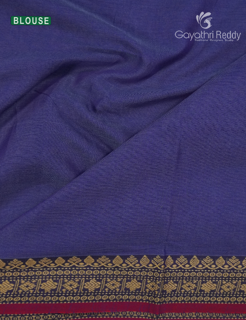 Pure Narayanpet Cotton Saree in Light Blue