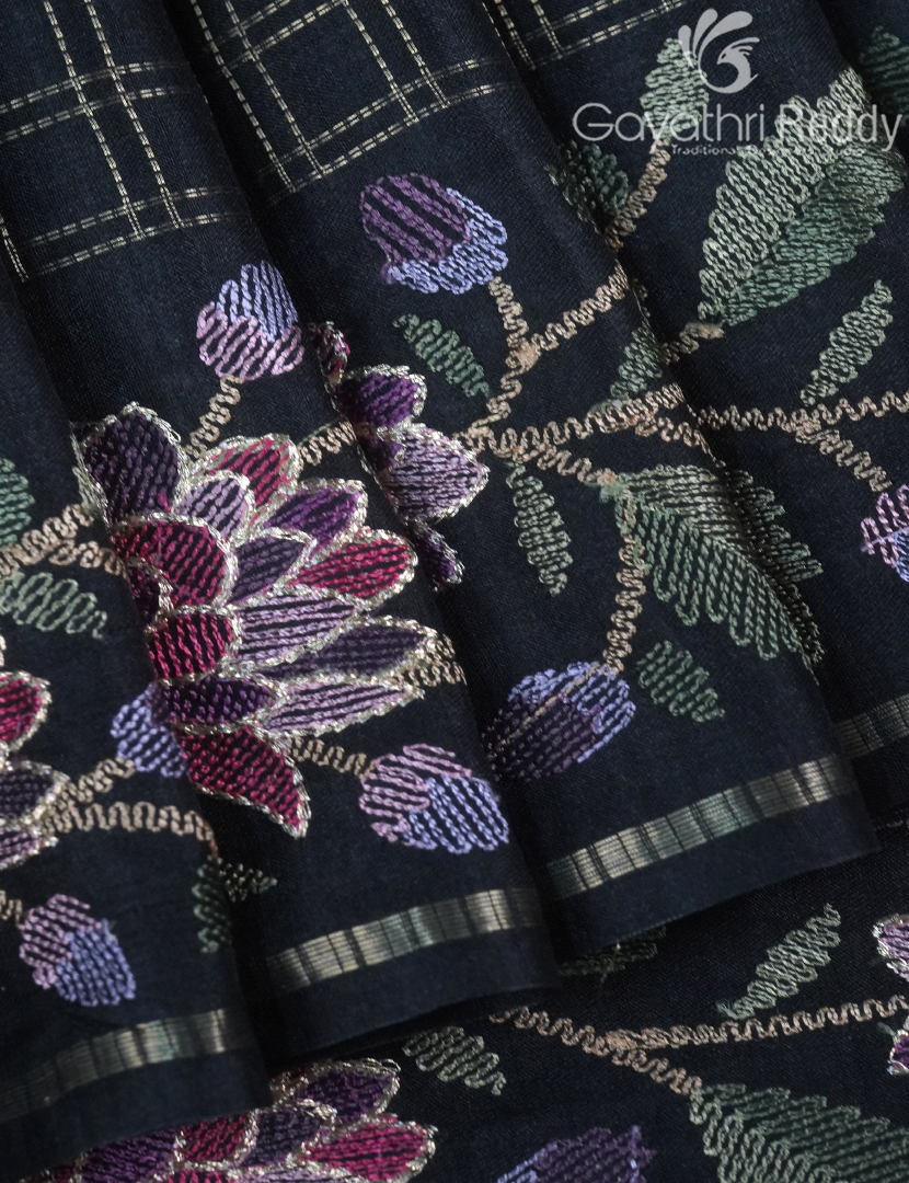 KHADI SILK WORK SAREE-KSW78