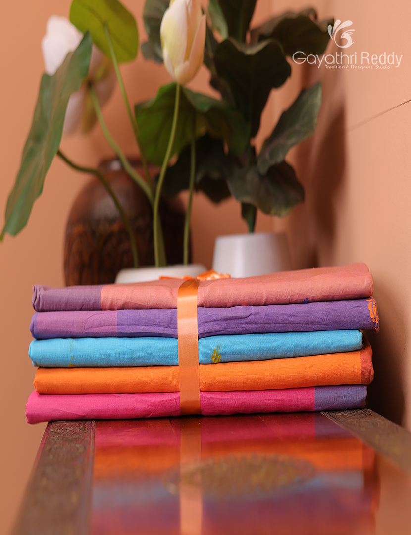 Silk Cotton Sarees Combo ( Set of 5 )