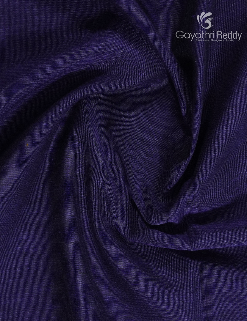Jamdani Cotton Saree in Deep Blue