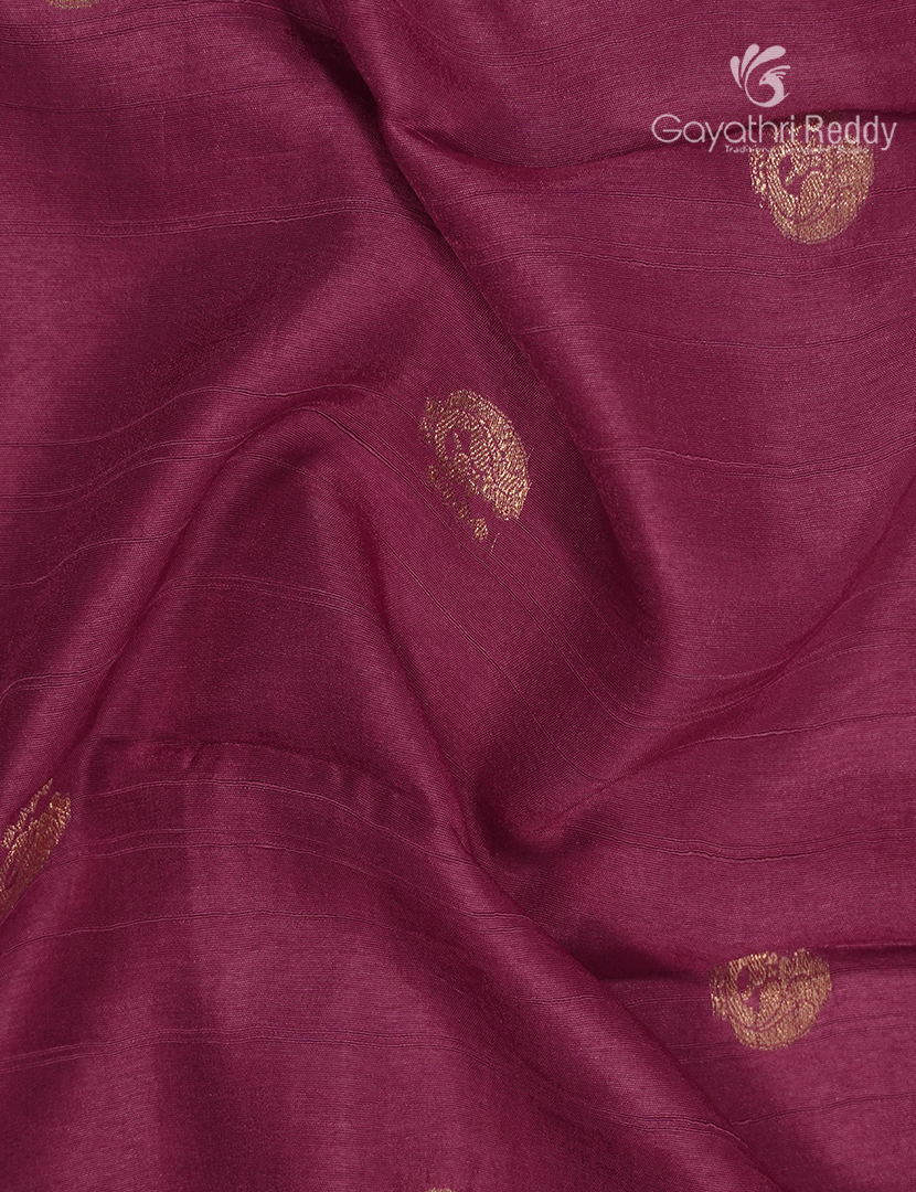 Semi Mysore Crepe Saree in Ruby Pink